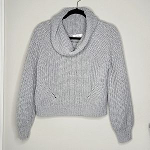Pink Rose- Cowl Neck Knit Sweater